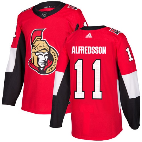 Adidas Men Ottawa Senators #11 Daniel Alfredsson Red Home Authentic Stitched NHL Jersey